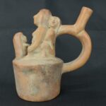 Pre Columbian Moche Ceramic Bottle Ritual Artifact Collector Piece - Imagen 2