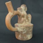 Pre Columbian Moche Ceramic Bottle Ritual Artifact Collector Piece - Imagen 5