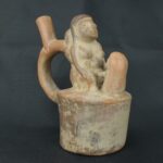 Pre Columbian Moche Ceramic Bottle Ritual Artifact Collector Piece - Imagen 7