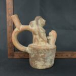 Pre Columbian Moche Ceramic Bottle Ritual Artifact Collector Piece - Imagen 18