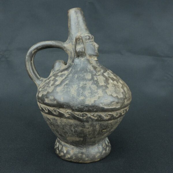 Pre Columbian Chimu Ceramic Whistle Ritual Artifact Peru Collectible - Imagen 5