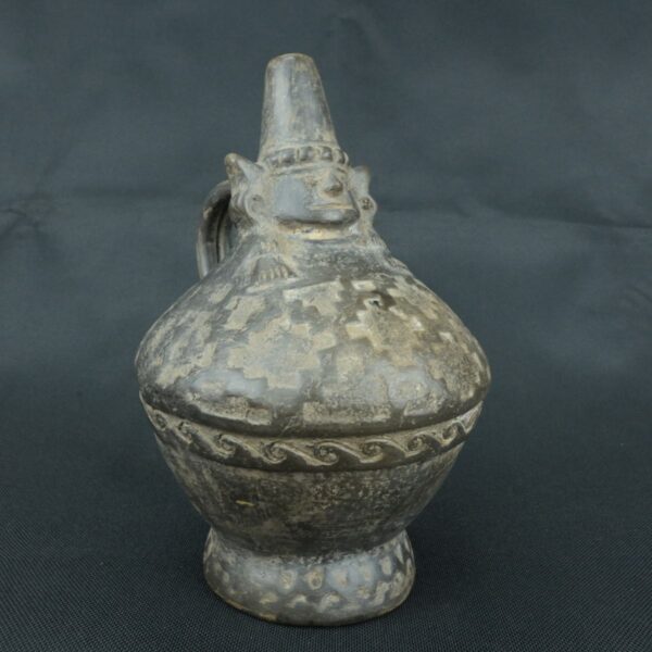 Pre Columbian Chimu Ceramic Whistle Ritual Artifact Peru Collectible - Imagen 6