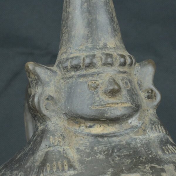Pre Columbian Chimu Ceramic Whistle Ritual Artifact Peru Collectible - Imagen 9