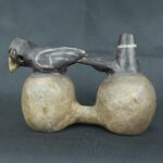 Pre Columbian Inca Ceramic Whistle Ancient Artifact Bird Design - Imagen 5