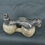 Pre Columbian Inca Ceramic Whistle Ancient Artifact Bird Design - Imagen 9