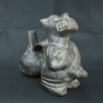 Pre Columbian Moche Ceramic Dog Whistle Ancient Artifact Peru - Imagen 6