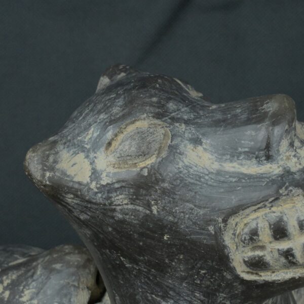 Pre Columbian Moche Ceramic Dog Whistle Ancient Artifact Peru - Imagen 15