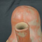 Pre Columbian Moche Ceramic Warrior Bottle Ceremonial Artifact - Imagen 14