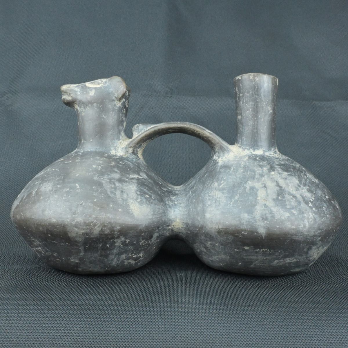 DSC_9632 Pre Columbian Vicus Ceramic Whistle Ritual Andean Collectible Artifact - Imagen 1