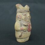 Pre Columbian Moche Ceramic Rattle Sacred Artifact for Rituals - Imagen 8