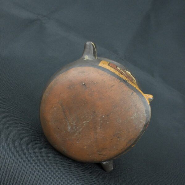 Pre Columbian Paracas Ceramic Ritual Bottle with Human Face Artifact - Imagen 10