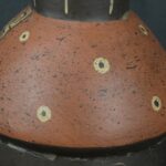 Pre Columbian Paracas Ceramic Ritual Bottle with Human Face Artifact - Imagen 15