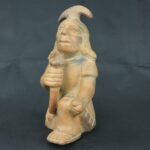 Pre Columbian Moche Ceramic Figurine Ritual Priest Andean Artifact