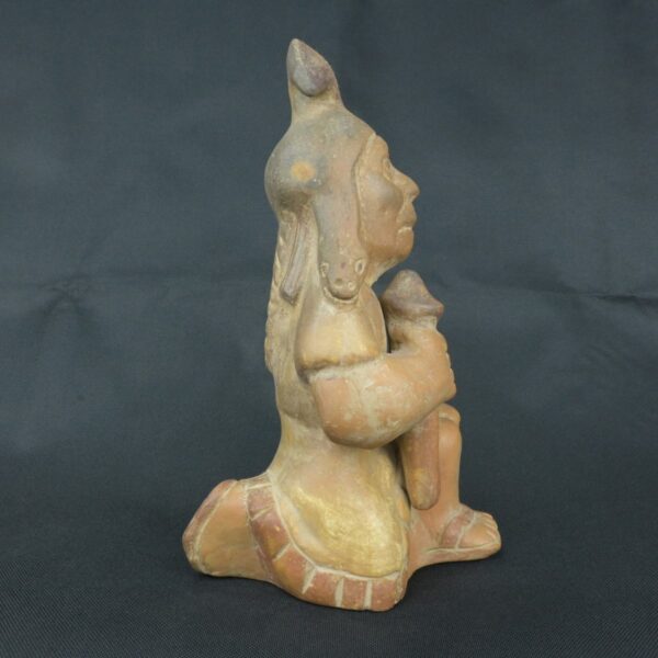Pre Columbian Moche Ceramic Figurine Ritual Priest Andean Artifact - Imagen 6