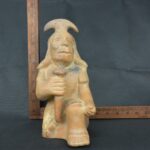 Pre Columbian Moche Ceramic Figurine Ritual Priest Andean Artifact - Imagen 19