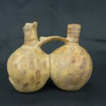 Pre Columbian Moche Ceramic Whistle Ritual Artifact Peru Andean Collectible