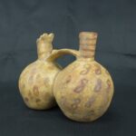 Pre Columbian Moche Ceramic Whistle Ritual Artifact Peru Andean Collectible - Imagen 2