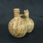 Pre Columbian Moche Ceramic Whistle Ritual Artifact Peru Andean Collectible - Imagen 4