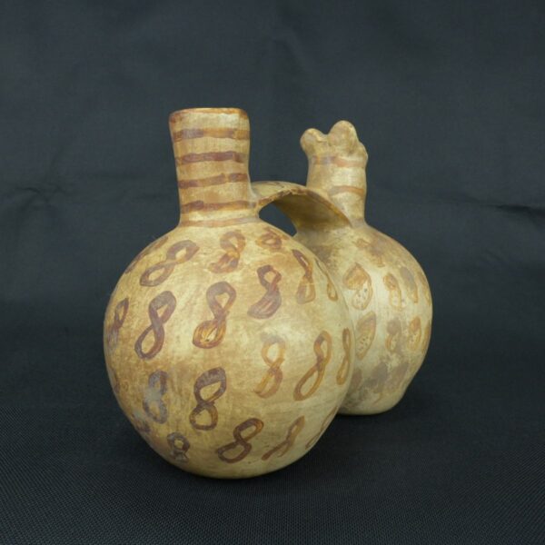 Pre Columbian Moche Ceramic Whistle Ritual Artifact Peru Andean Collectible - Imagen 4
