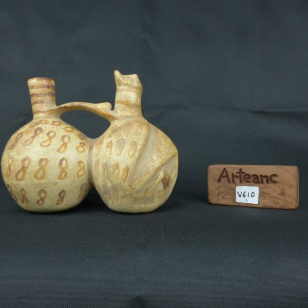 Pre Columbian Moche Ceramic Whistle Ritual Artifact Peru Andean Collectible - Imagen 17