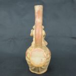 Pre Columbian Moche Ceramic Fisherman Vessel Ritual Artifact Peru - Imagen 3