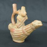 Pre Columbian Moche Ceramic Fisherman Vessel Ritual Artifact Peru - Imagen 6