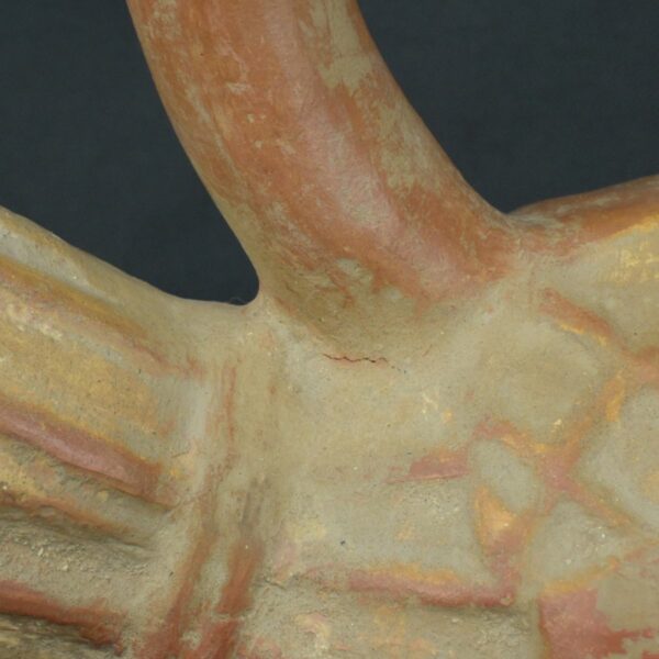 Pre Columbian Moche Ceramic Fisherman Vessel Ritual Artifact Peru - Imagen 17