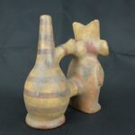 Pre Columbian Vicus Ceramic Whistle Warrior Ritual Artifact Peru - Imagen 5
