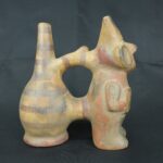 Pre Columbian Vicus Ceramic Whistle Warrior Ritual Artifact Peru - Imagen 6