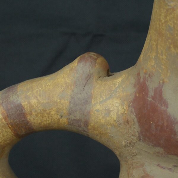 Pre Columbian Vicus Ceramic Whistle Warrior Ritual Artifact Peru - Imagen 14