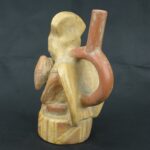 Pre Columbian Moche Ceramic Bottle Sacrificial Ritual Artifact Peru - Imagen 5