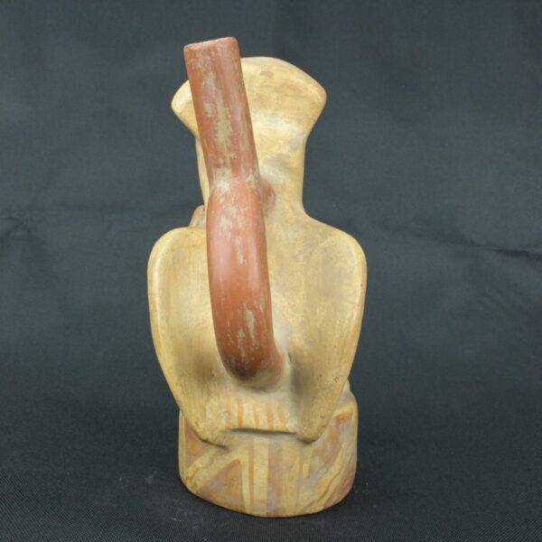 Pre Columbian Moche Ceramic Bottle Sacrificial Ritual Artifact Peru - Imagen 6