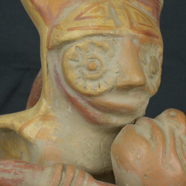 Pre Columbian Moche Ceramic Bottle Sacrificial Ritual Artifact Peru - Imagen 12