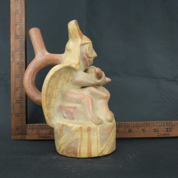 Pre Columbian Moche Ceramic Bottle Sacrificial Ritual Artifact Peru - Imagen 17