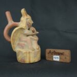 Pre Columbian Moche Ceramic Bottle Sacrificial Ritual Artifact Peru - Imagen 18