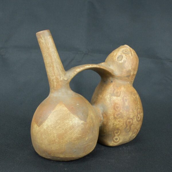 Pre Columbian Moche Ceramic Whistle Ritual Artifact Andean Piece - Imagen 4