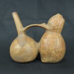 Pre Columbian Moche Ceramic Whistle Ritual Artifact Andean Piece - Imagen 5