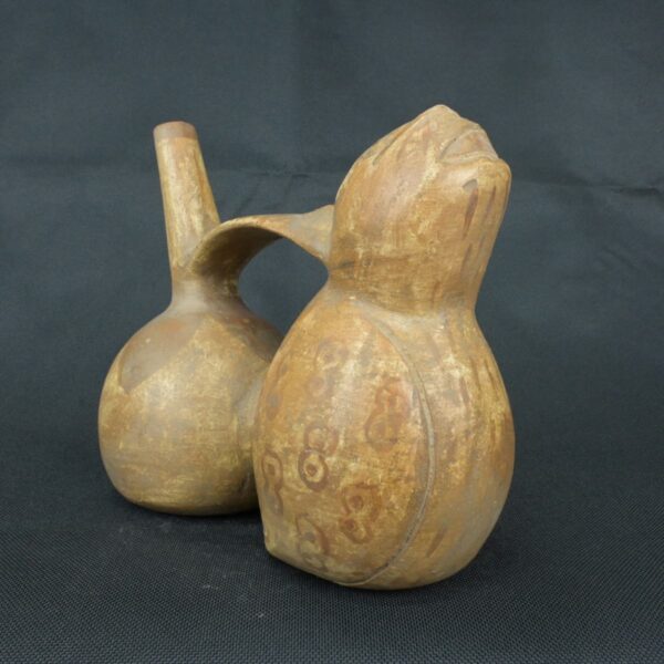 Pre Columbian Moche Ceramic Whistle Ritual Artifact Andean Piece - Imagen 6