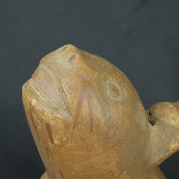 Pre Columbian Moche Ceramic Whistle Ritual Artifact Andean Piece - Imagen 11