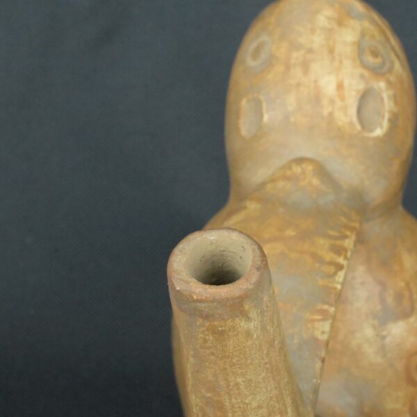 Pre Columbian Moche Ceramic Whistle Ritual Artifact Andean Piece - Imagen 16