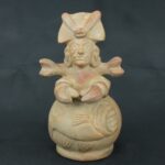 Pre Columbian Moche Ceramic Bottle Ritual Anthropomorphic Artifact - Imagen 2