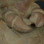 Pre Columbian Moche Ceramic Bottle Ritual Anthropomorphic Artifact - Imagen 13