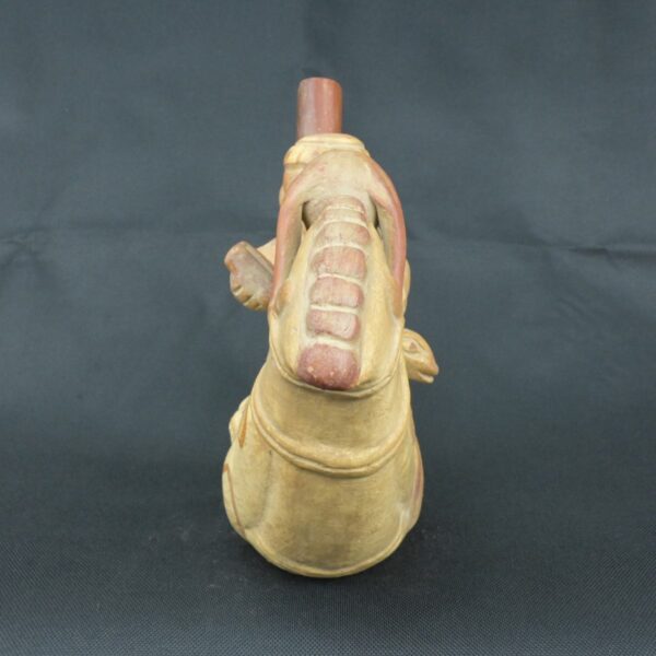 Pre Columbian Moche Ceramic Fish Vessel Ritual Artifact Peru - Imagen 7