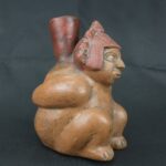 Pre Columbian Moche Ceramic Bottle Ritual Artifact Collector Piece