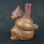 Pre Columbian Moche Ceramic Bottle Ritual Artifact Collector Piece - Imagen 4