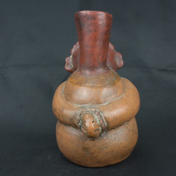 Pre Columbian Moche Ceramic Bottle Ritual Artifact Collector Piece - Imagen 6
