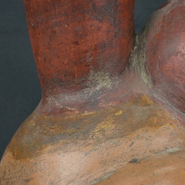 Pre Columbian Moche Ceramic Bottle Ritual Artifact Collector Piece - Imagen 12