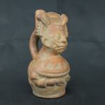 Pre Columbian Moche Ceramic Vessel Ritual Artifact Peru Collectible - Imagen 7