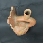 Pre Columbian Moche Ceramic Vessel Ritual Artifact Peru Collectible - Imagen 9