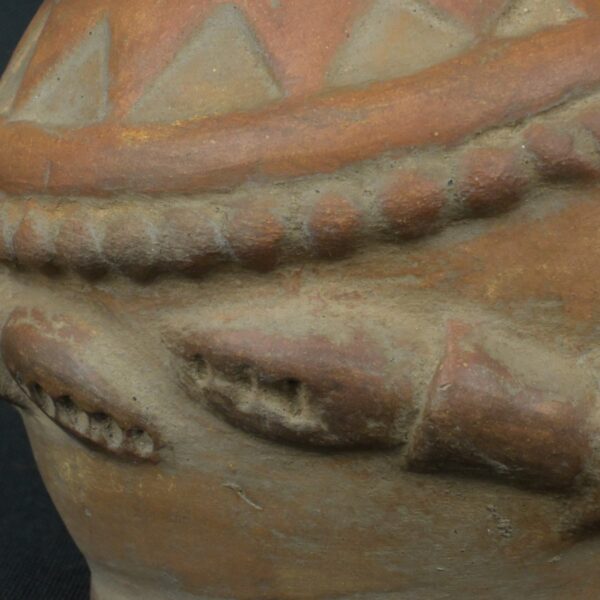 Pre Columbian Moche Ceramic Vessel Ritual Artifact Peru Collectible - Imagen 13
